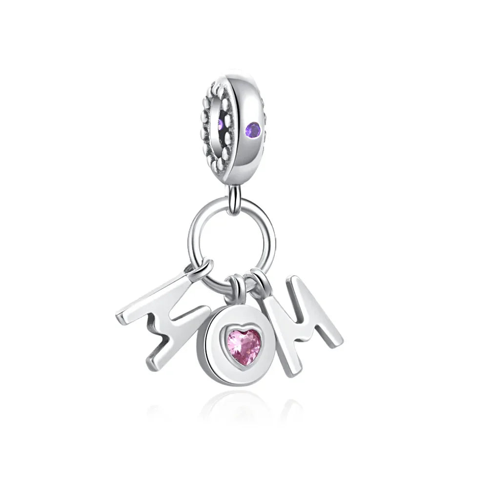 2026 New S925 Silver Robot Cross Digital Pendant, Suitable for Original Bracelets, DIY Accessories, Women's Charm Jewelry Gifts Vera Lux