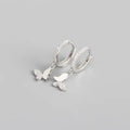 925 Sterling Silver Butterfly Hoop Earrings for Women Shiny CZ Gold Silver Jewelry Gifts Vera Lux