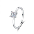 NeeTim 0.6 Carat Princess Moissanite Engagement Ring Women Proposal Bridal Rings Sterling Silver Wedding Band with Certificate Vera Lux