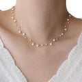 Stainless Steel Temperament Pearl Chain Choker Necklace for Women Waterproof Collar Jewelry Bijoux Gift Vera Lux