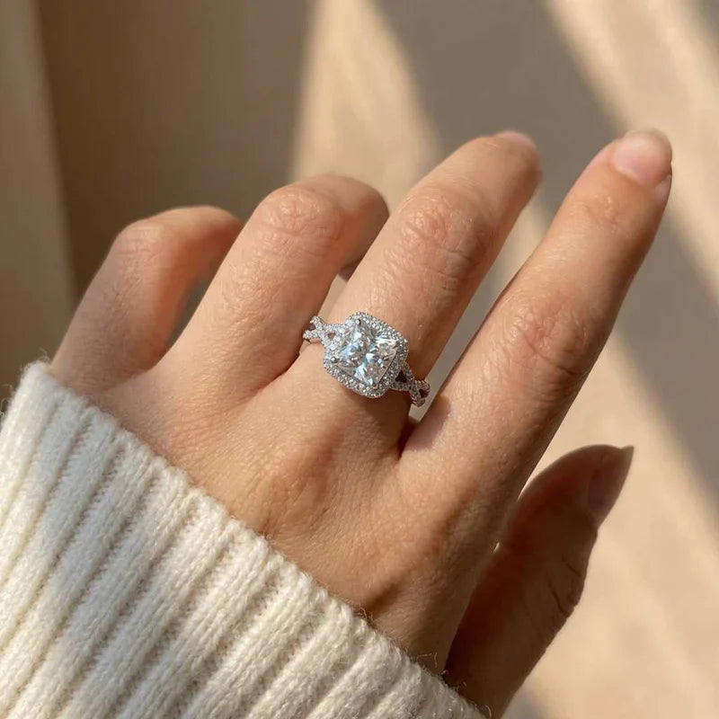 925 Sterling Silver Temperament Women's Rings for  Women Newly Designed Female Accessories Engagement Party Zirconia Jewelry Vera Lux