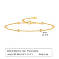 Stainless Steel Lucky Evil Eye Anklet Bracelet for Women, Blue Eye Beaded Chain Foot Anklets Summer Beach Lucky Amulet Gift Vera Lux