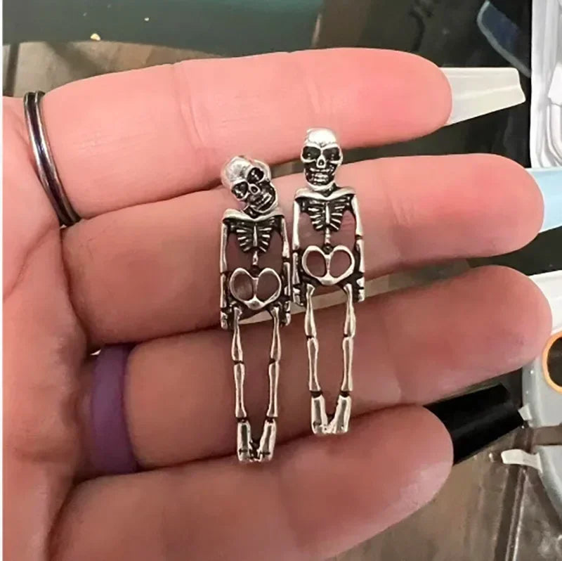 New Halloween Skull Skeleton Drop Earrings for Women Fashion Trend Gothic Jewelry Gift Hip Hop Rock Cool Dropped Earrings Men Vera Lux