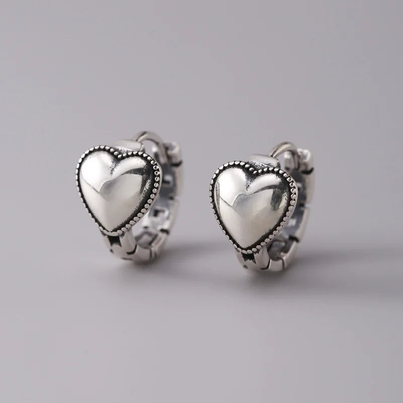 925 Sterling Silver Heart Ring Earrings For Women Wedding Luxury Jewelry Friends Gift Jewellery Free Delivery Argent 925 Vera Lux