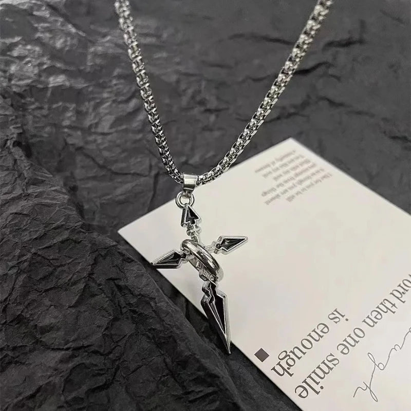 Cross Pendant Men's Necklace Men's Fashion Brand Chain Accessories Men's Fashion Hoodie Pendant Titanium Steel Chain Vera Lux