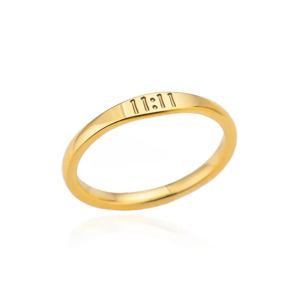 111 222 333 444 555 666 777 999 Angel Number Rings For Women Stainless Steel Ring Vintage Aesthetic Retro Jewelry anillos 2025 Vera Lux