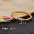gold plated ring and bracelet nigerian jewelry set High Temperament Multy Colors Personalized bracelets Girl Gift Free Shipping Vera Lux