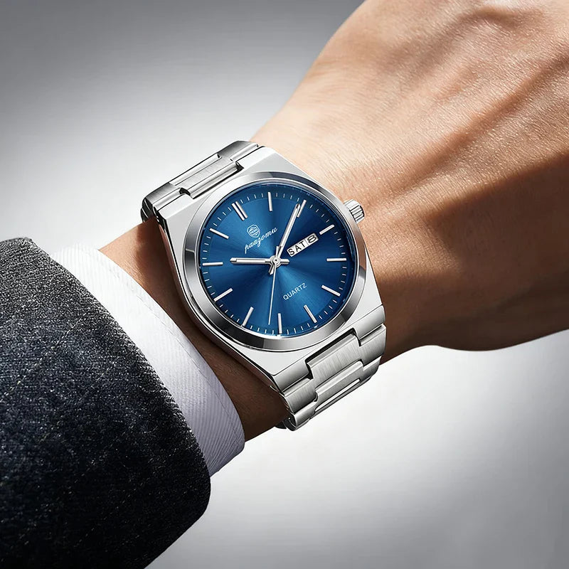 PAAZOMU Ultra Thin Quartz Watch Men Women Minimalist Style Waterproof Luminous Wristwatch Comfortable Strap Daily Office Gift Vera Lux
