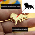 Custom Any Logo Image Brooch Stainless Steel Pins For Men Gentlemen Clothing Accessories Wedding Birthday Brooches Jewelry Gift Vera Lux