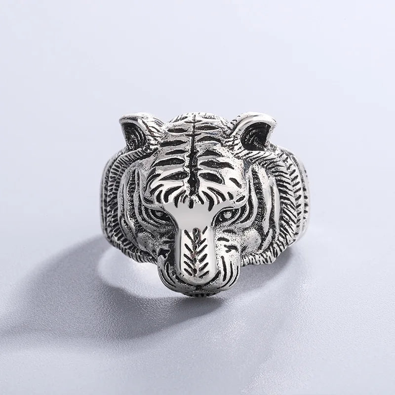 925 Sterling Silver Tiger Adjustable Rings For Women Engagement Female Jewelry Accessories  Jewellery Vera Lux