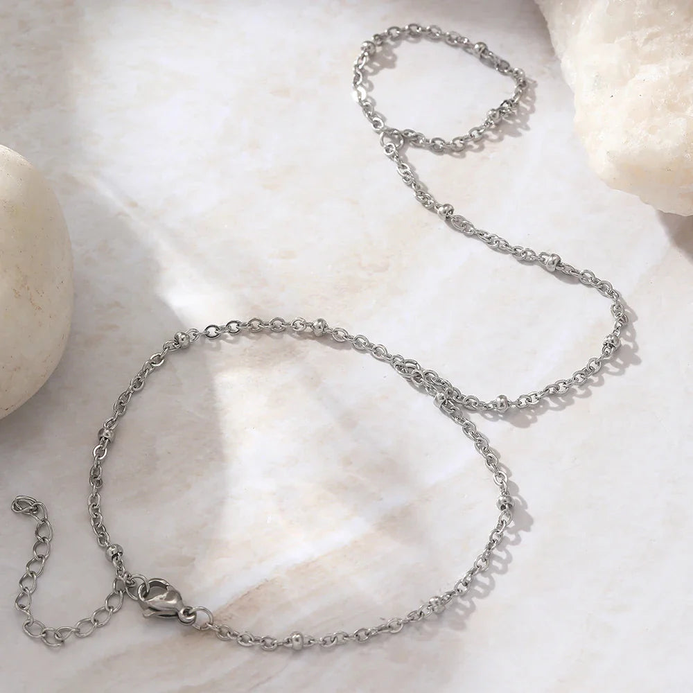Stainless Steel Bracelets Personality Design Beaded Finger Chain  Minimalist Bracelet For Women Jewelry Best Friend Gifts New Vera Lux