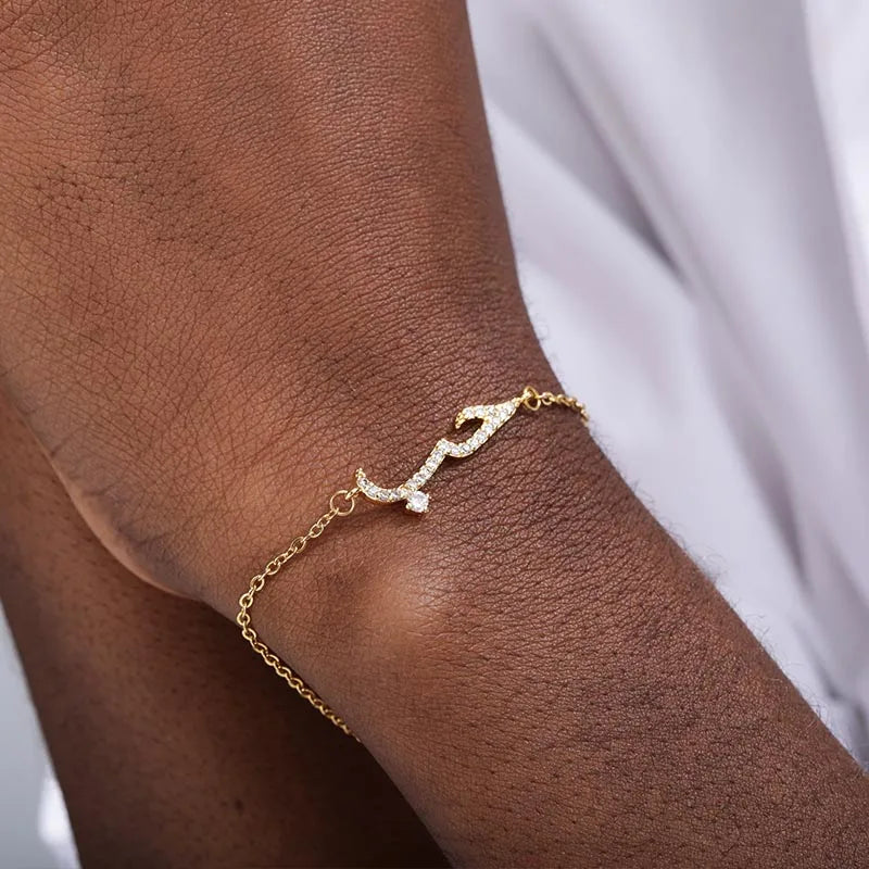 Cubic Zirconia Arabic Love Bracelet For Women Men Femme Islamic Crystal Friendship Bracelets Pulseras Hombre BFF 2025 Jewelry Vera Lux
