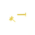 Lightning Internal Thread Labret Piercing Crown Bee Flowers Cartilage Earring Tragus Conch 316L Stainlesss Steel Body Jewelry Vera Lux