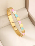 1pieces/set women's wedding jewelry party holiday Valentine's Day gift stainless steel bracelet plated with 18K gold bracelet Vera Lux