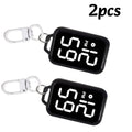 1PC LED Keychain Pocket Watch Digital Display Electronic Watch Student Backpacks Keys Pendant Cartoon Small Hanging Watch Gift Vera Lux