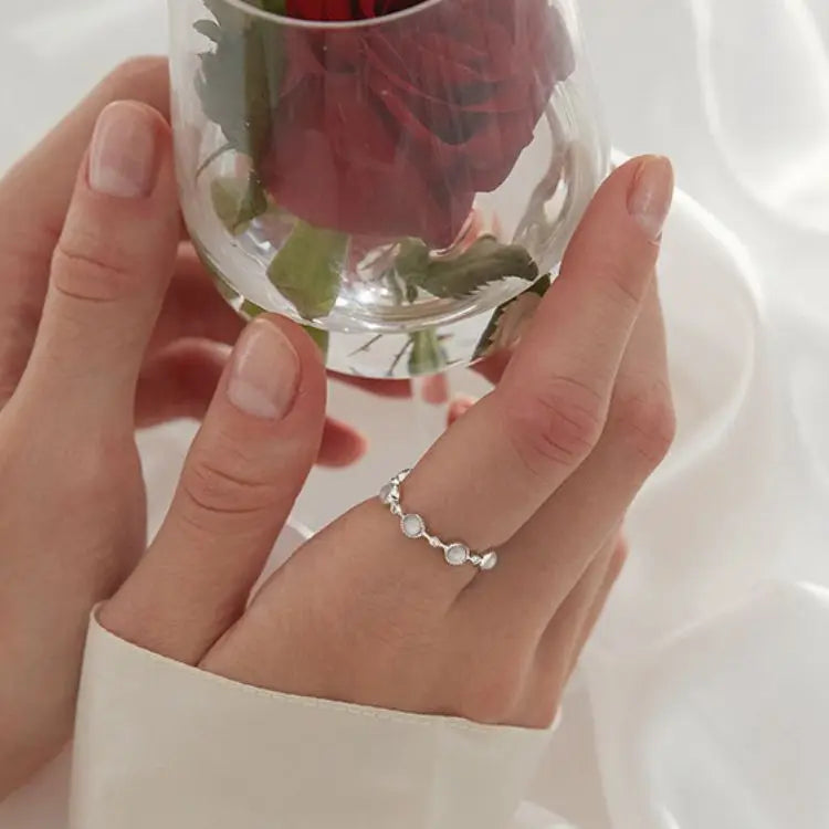 925 Sterling Silver Round Crystal Adjustable Rings For Women Wedding Engagement Luxury Jewelry Wholesale Accessories Jewellery Vera Lux