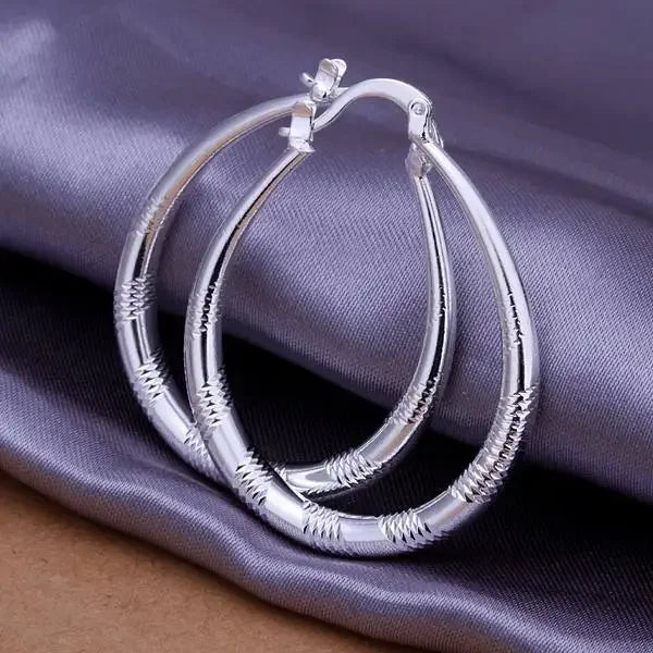 fashion wholesale beautiful 925 Sterling silver Earring for women classic charm Jewelry cute lady wedding party Vera Lux
