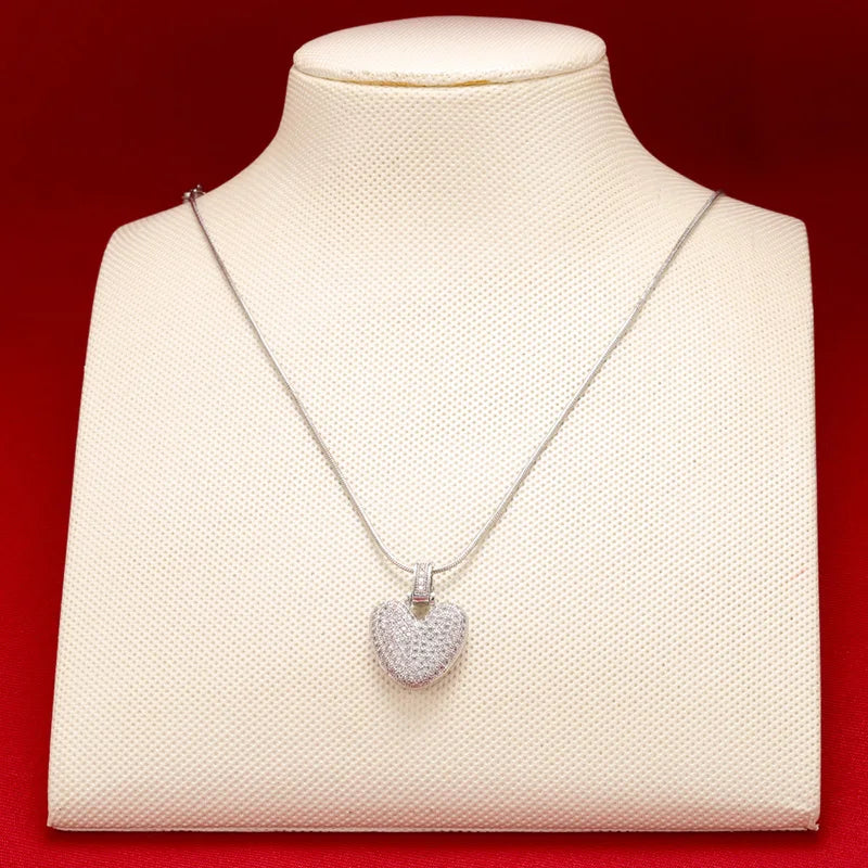 ZHUKOU Silver color Bubble initial letters necklaces 26 letters pendants necklaces for women Brass CZ Jewelry wholesale VL34 Vera Lux