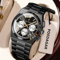 POEDAGAR Luxury Man Watch Chronograph Date Stainless Steel Sport Men Wristwatch Waterproof Luminous Fashion Quartz Men's Watches Vera Lux