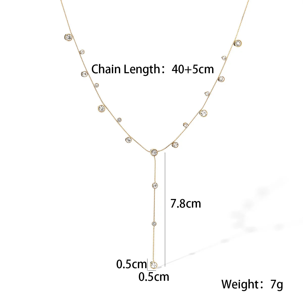 2025 New Arrival Shiny AAA CZ Zircon Silver/Gold Color Choker Necklaces For Elegant Women Stainless Steel Jewelry Vera Lux