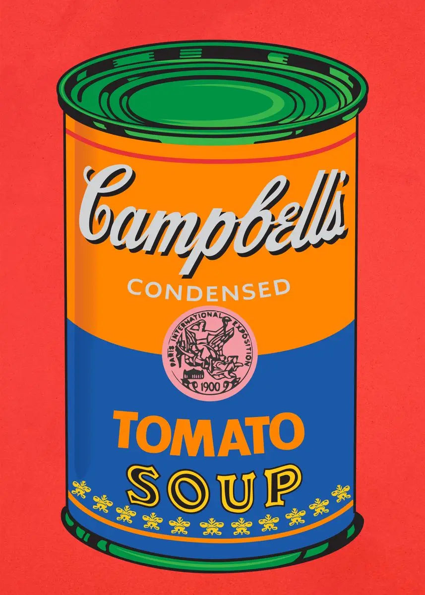 Andy Warhol Pop Art Tomato Soup Poster Canvas Painting Vintage Kitchen Art Aesthetic Decor Home Room Wall Decoration Retro Decor Perfecsy