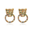 NEWBUY Fashion Gold Color Animal Dangle Earrings For Women Unique Design Leopard Earring Statement Female Party Jewelry Vera Lux