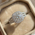 925 Sterling Silver Sparkling Full Zircon Square Geometry Rings for Women Gift Party High Quality stylish Jewelry Hot Sales Vera Lux