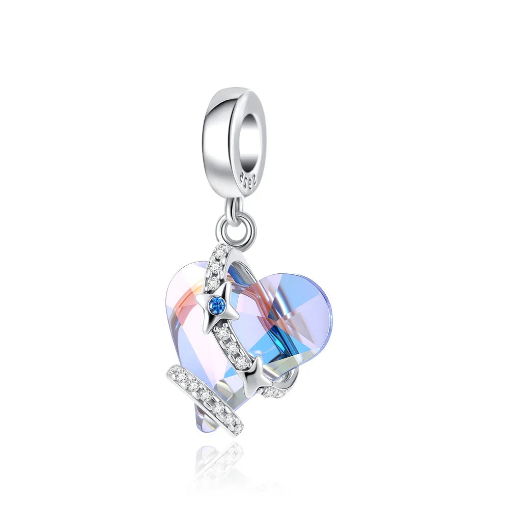 2026 925 Silver Flower, Butterfly, Highland Cow, Motorcycle Pendant Fit European Original Bracelet DIY Jewelry Exquisite Jewelry Vera Lux