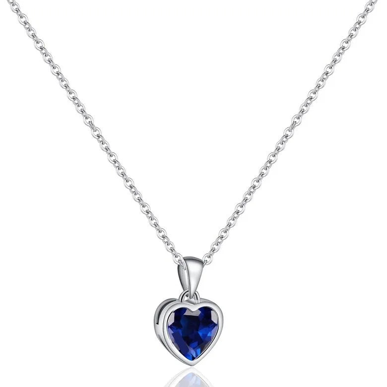925 Sterling Silver Red Greem Blue Heart Zircon Neck Chain Pendants Necklaces For Women Luxury Jewelry Accessories Argent 925 Vera Lux