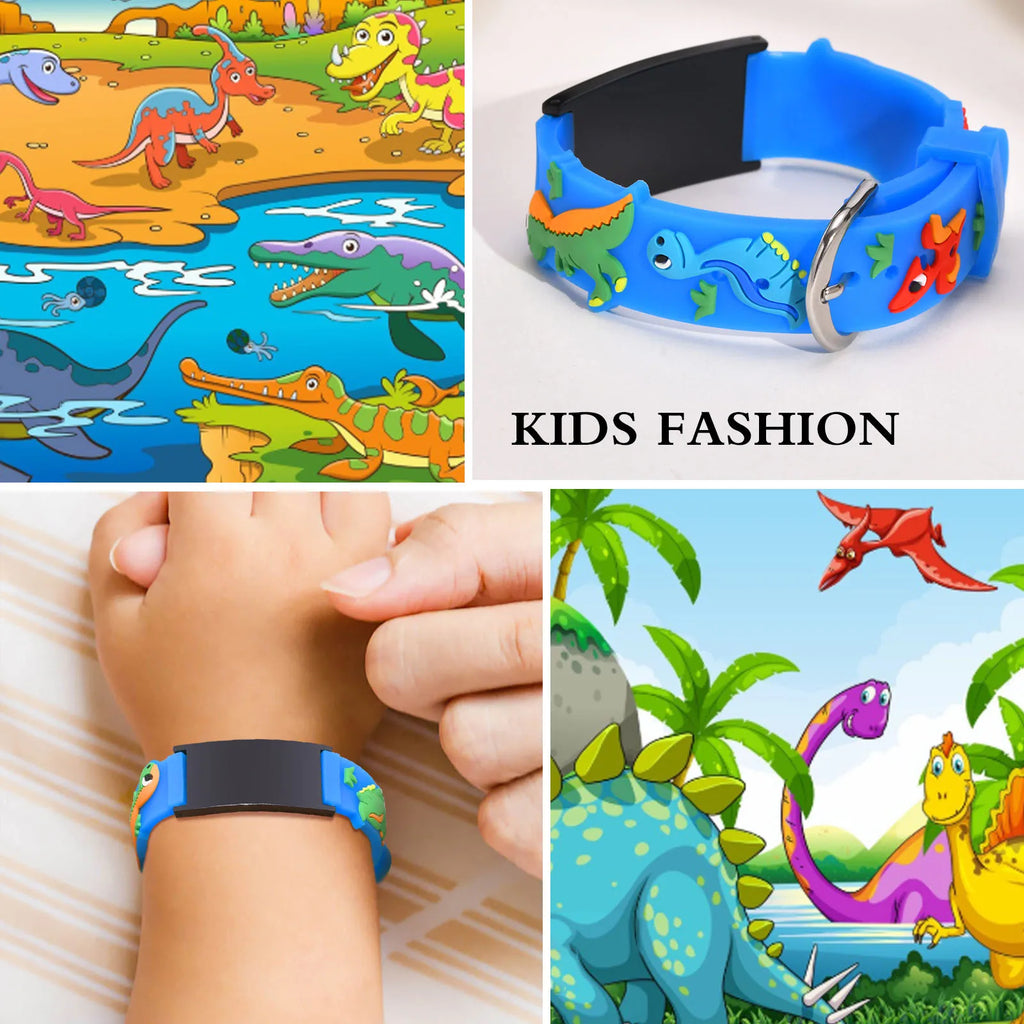 Customzied Personalized ID Bracelet for Little Girls Boys, Silicone Bracelet Adjustable, Engrave Quotes Inspirational Gift Vera Lux