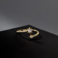 925 Sterling Silver Zircon Star Adjustable Rings For Women High Quality Jewelry Accessories Wholesale  Jewellery Argent 925 Vera Lux