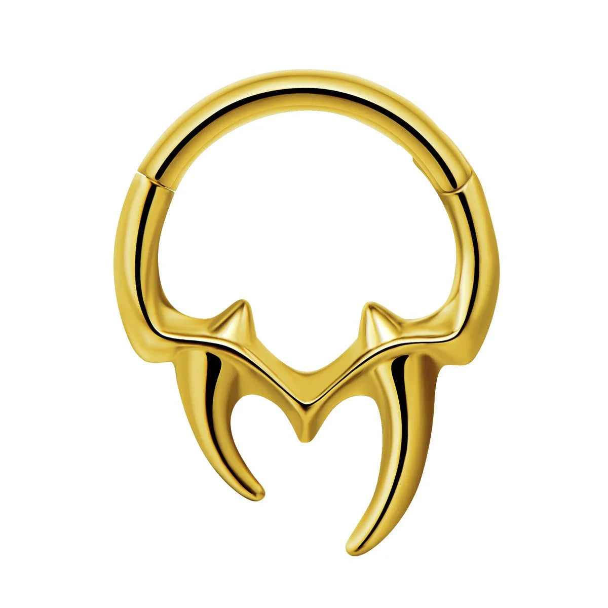 16G Vine Septum Nose Ring Piercing Hinged Clicker 316L Stainless Steel Daith Clicker Helix Cartilage Earring Chain BodyJewelry Vera Lux