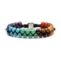 Chakra Treatment Crystal Bracelet Yoga Stone Adjustable Beads Bracelet Meditation Relaxation Anxiety Women's Bracele Vera Lux