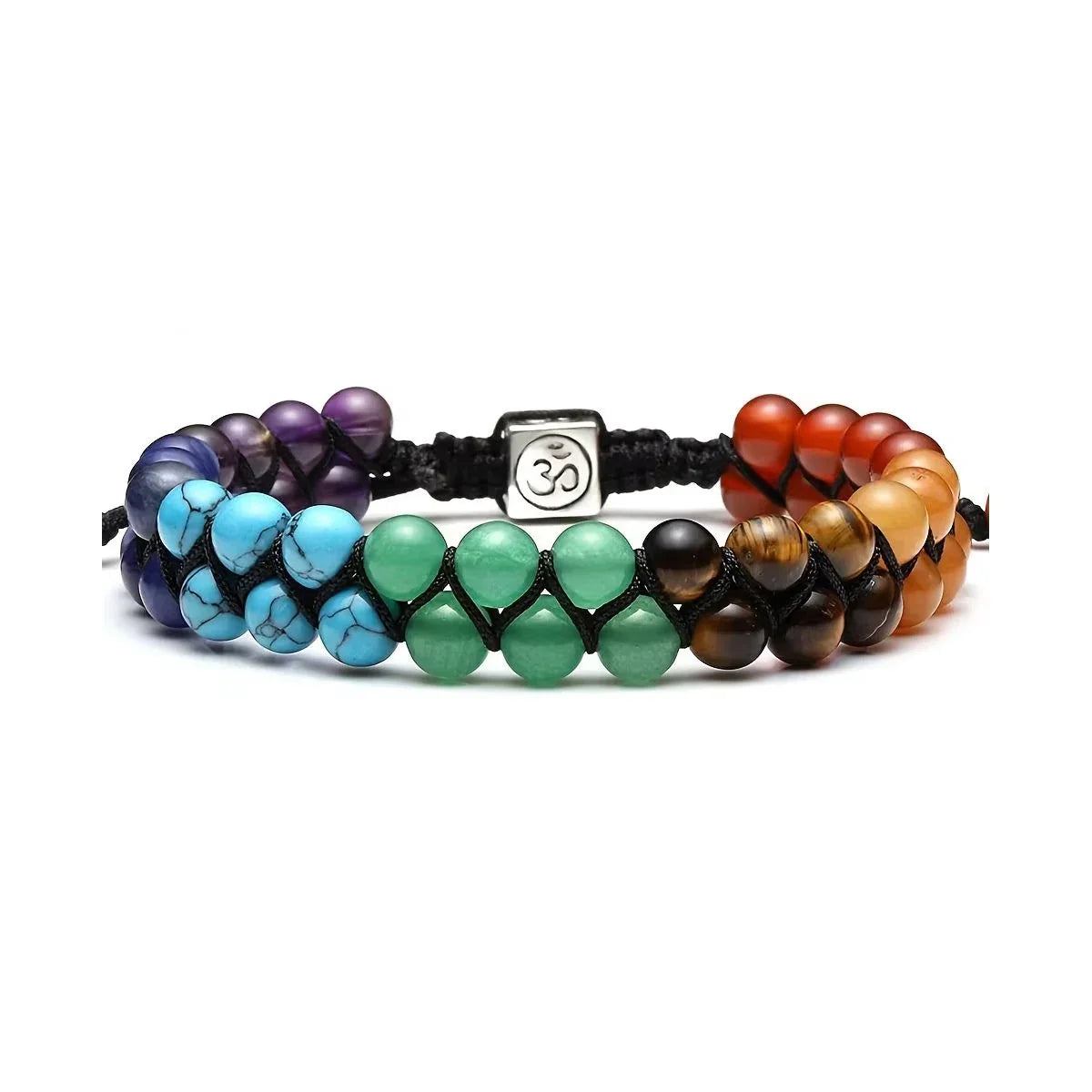 Chakra Treatment Crystal Bracelet Yoga Stone Adjustable Beads Bracelet Meditation Relaxation Anxiety Women's Bracele Vera Lux