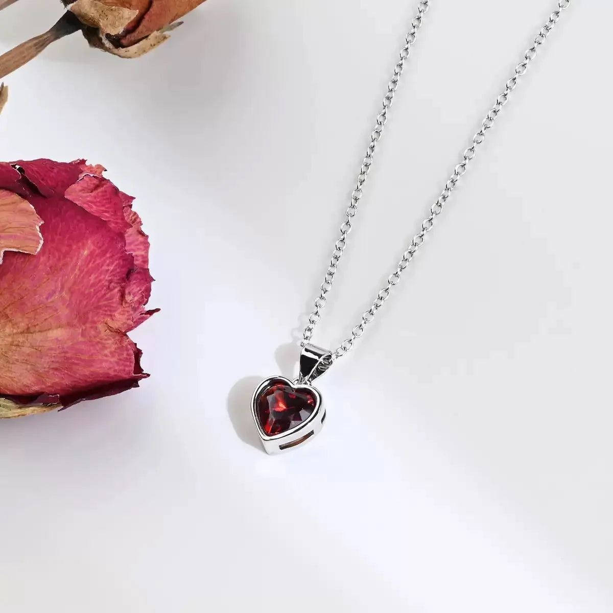 925 Sterling Silver Red Greem Blue Heart Zircon Neck Chain Pendants Necklaces For Women Luxury Jewelry Accessories Argent 925 Vera Lux