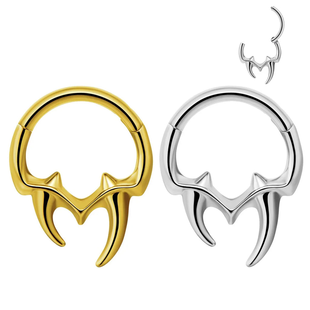 Flowers Nose Ring Septum 100% 316L Surgical Steel Zircon Clicker Daith Piercing Ear Cartilage Helix Hoop Flowers Water Drops Vera Lux