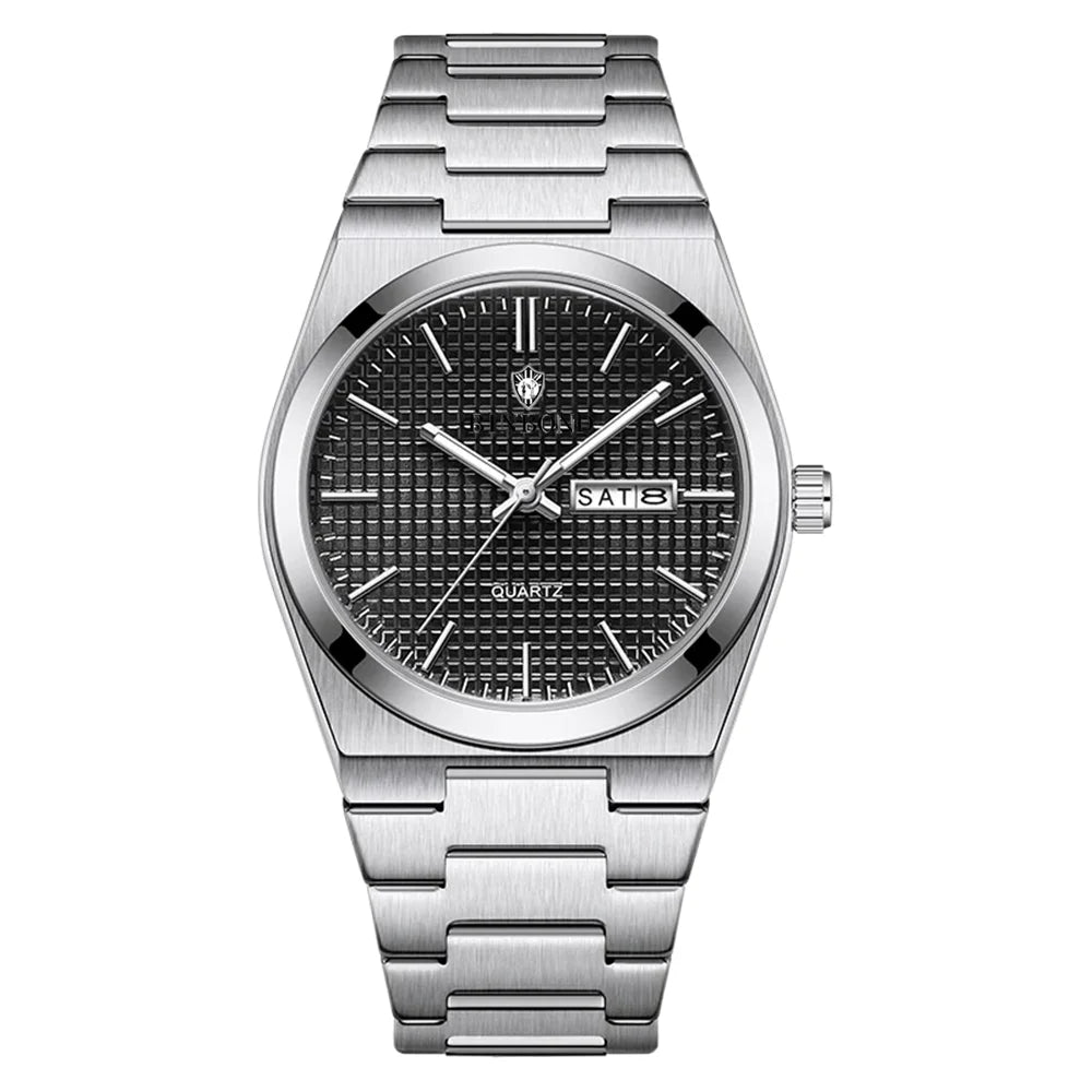 Fashion Quartz Wristwatches New Brand Simple Style Sky Blue Luxury Watch Man Automatic Watches For Men Clock Mens Gifts Reloj Vera Lux