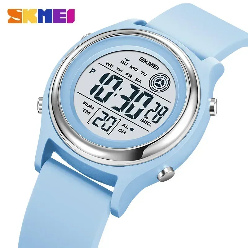 SKMEI Luxury Waterproof Shockproof Sport Countdown Watches Womens Digital Wristwatch for Women Stopwatch Lady Girl Relojes 2094 Vera Lux