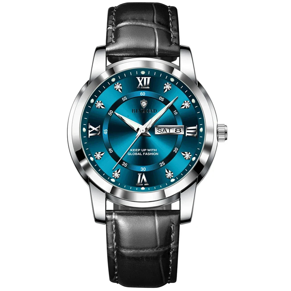 Casual Business Movement Fashion Quartz Wristwatches Gold Diamond Clock Men Luxury Watch Automatic Watches Mens Gifts Relojes Vera Lux