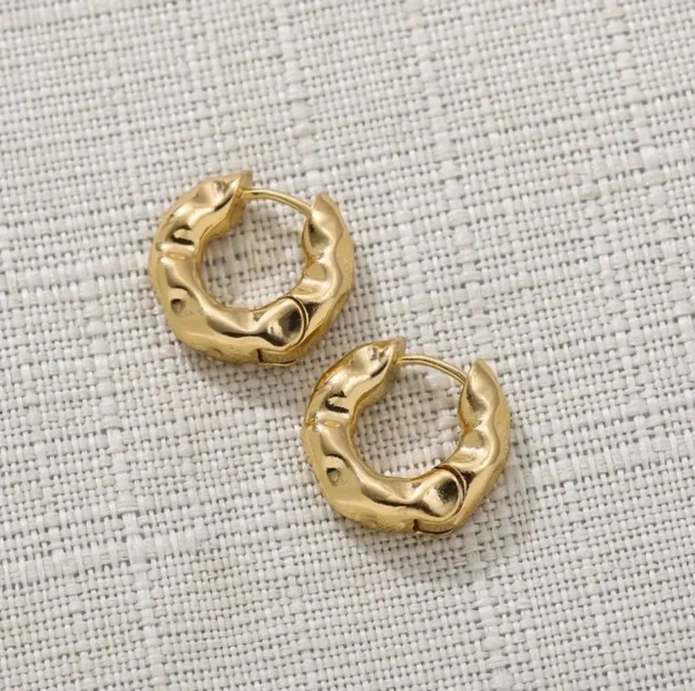 Mariasz Minimalist New Hot Sell Trendy Plated Gold Color Circle Earrings for Women Ear Hoop Earring Classic Jewelry Vera Lux