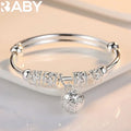 Fine 925 Sterling Silver hollow Bells ball bangles adjustable Bracelets for Women Fashion Holiday gifts Party wedding Jewelry Vera Lux