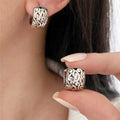 925 Sterling Silver Lucky Character Hollowed Out Cloud Earring for Women Ethnic Retro Jewelry Gift Vera Lux