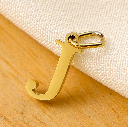 10PCS 26 Letters Stainless Steel Cut Alphabet Pendant for DIY Woman Necklace Ladies Jewelry Accessories Wholesale Dropshipping Vera Lux