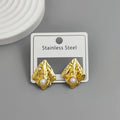 Creative heavy metal pearl shell stainless steel earrings, waterproof and rusty-free women's earrings, party jewelry Vera Lux