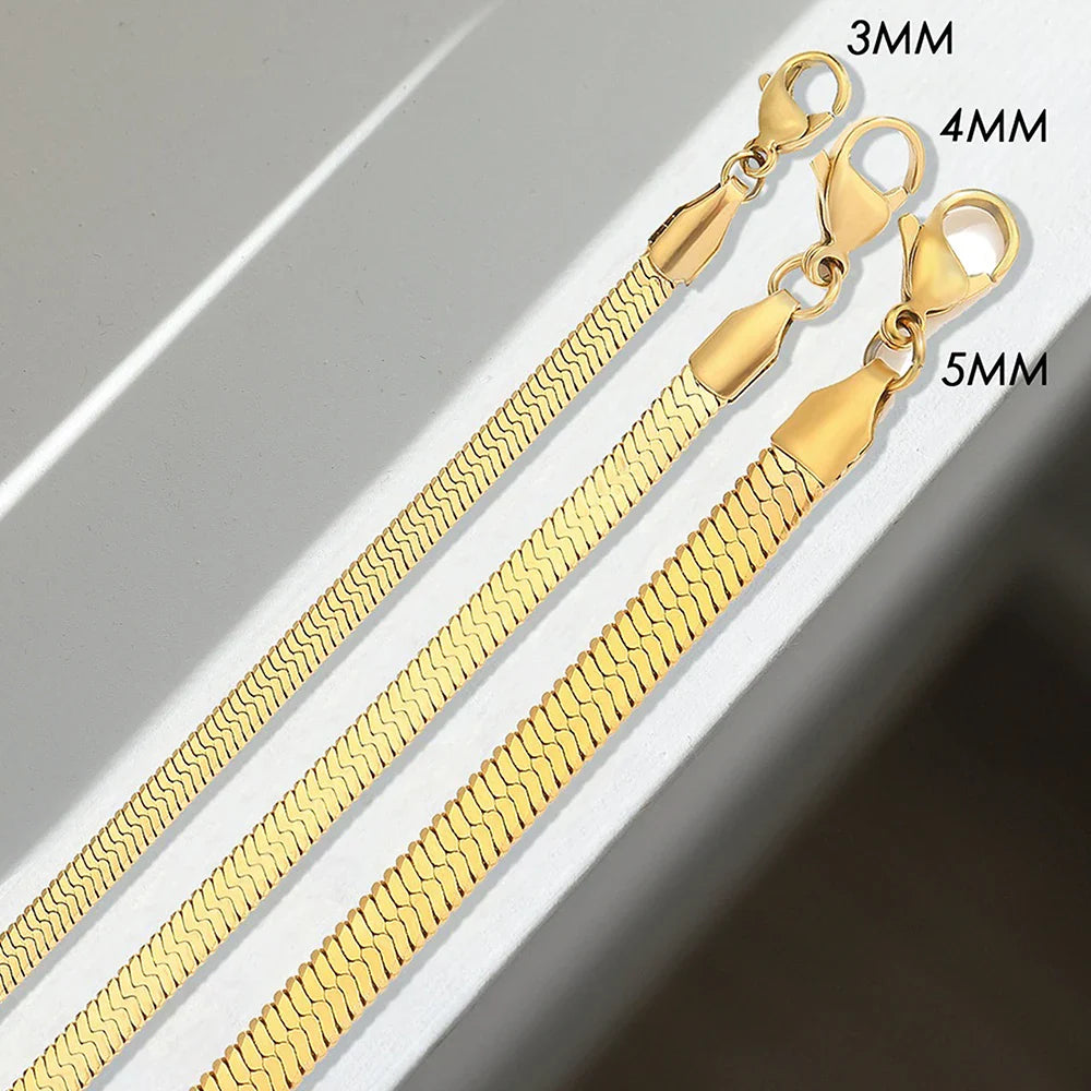Snake Chain Anklet for Women/Men Girls Beach Chain Ankle Gifts Stainless Steel Not Allergic Dropshipping/Wholesale Vera Lux