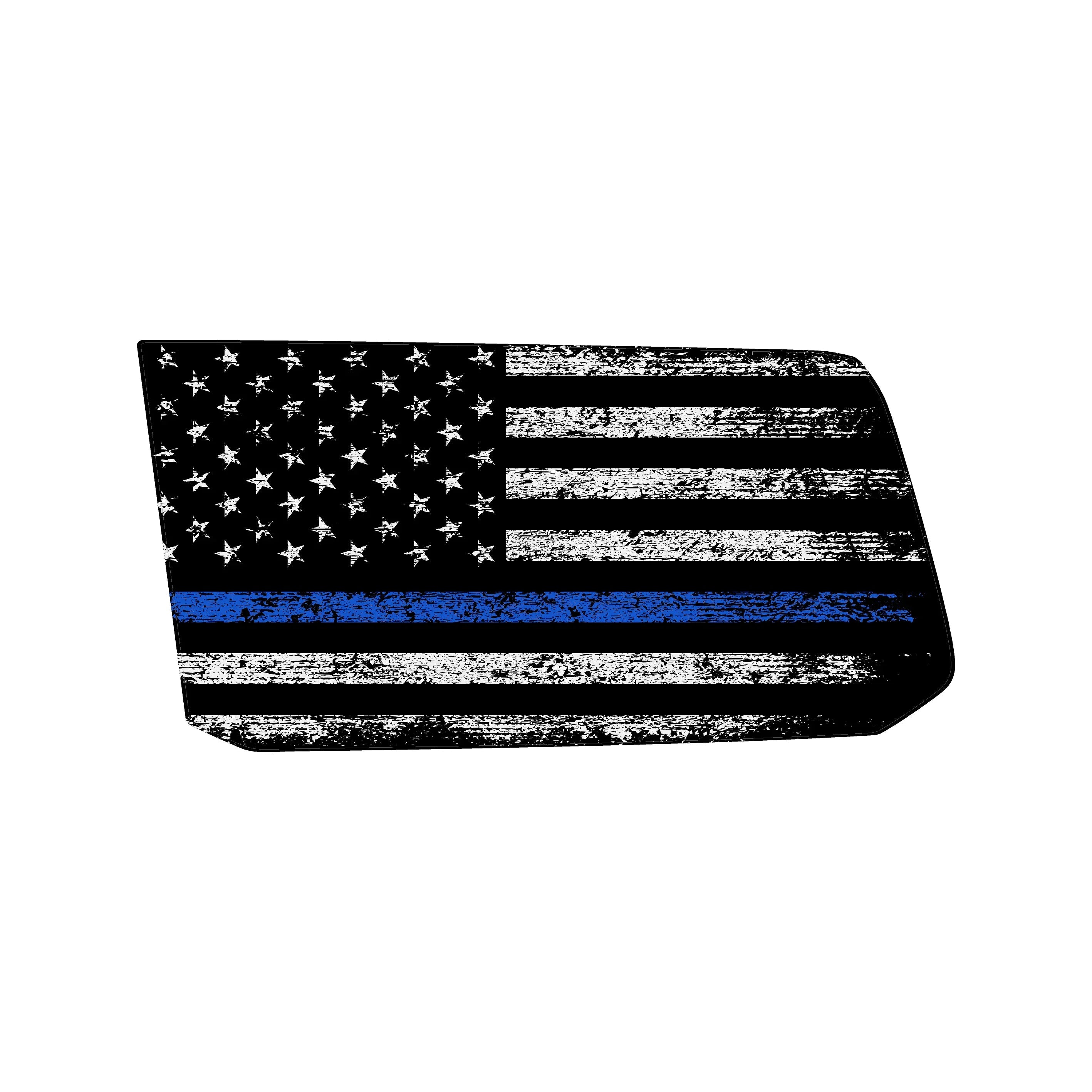 American Flag Rear Window Overlays V2 (Perforated) - 2024+ Land Cruiser StickerFab