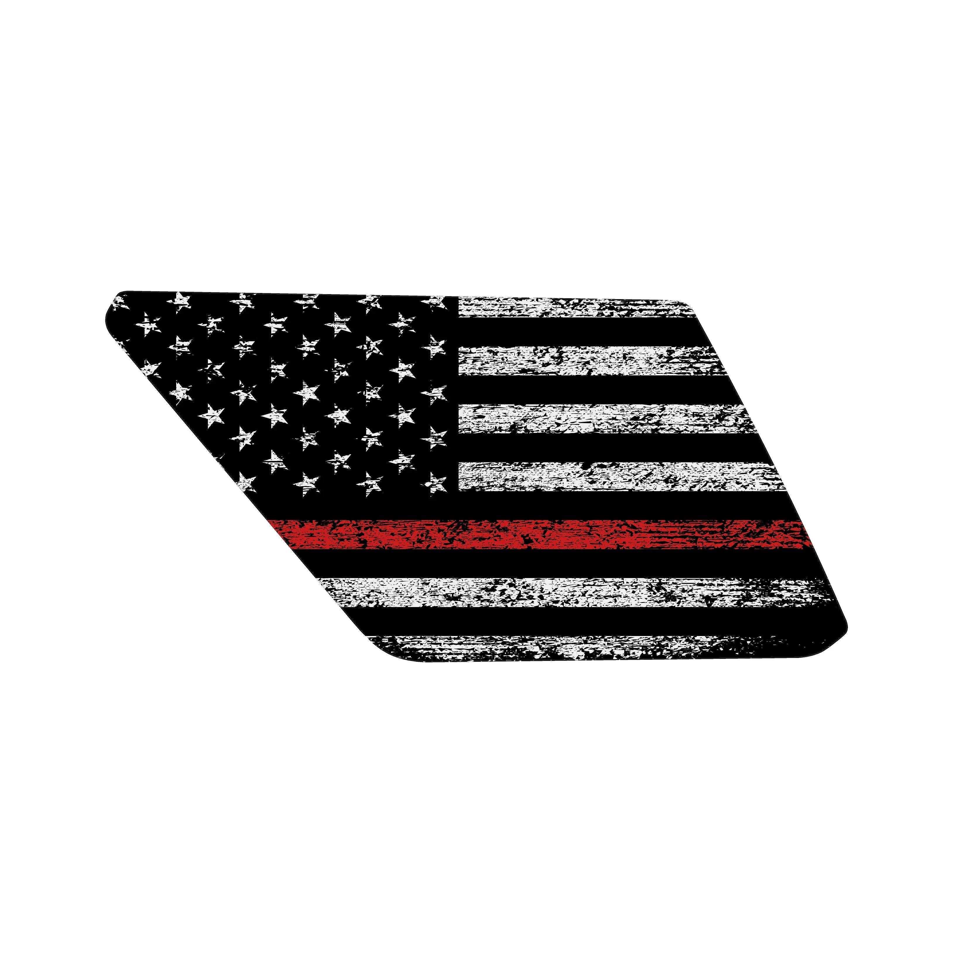 American Flag Rear Window Overlays V2 (Perforated) - 2025+ 4Runner StickerFab
