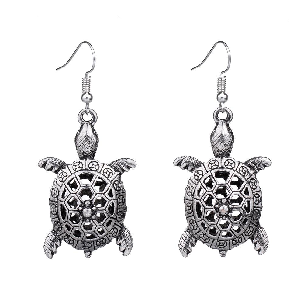 Turtle Retro Vintage Drop Dangle Earring Hollywood Sensation®