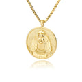 Aesthetic Athena Goddess Coin Necklace For Women Stainless Steel Vintage Charm Choker Necklace Jewelry collier femme Vera Lux