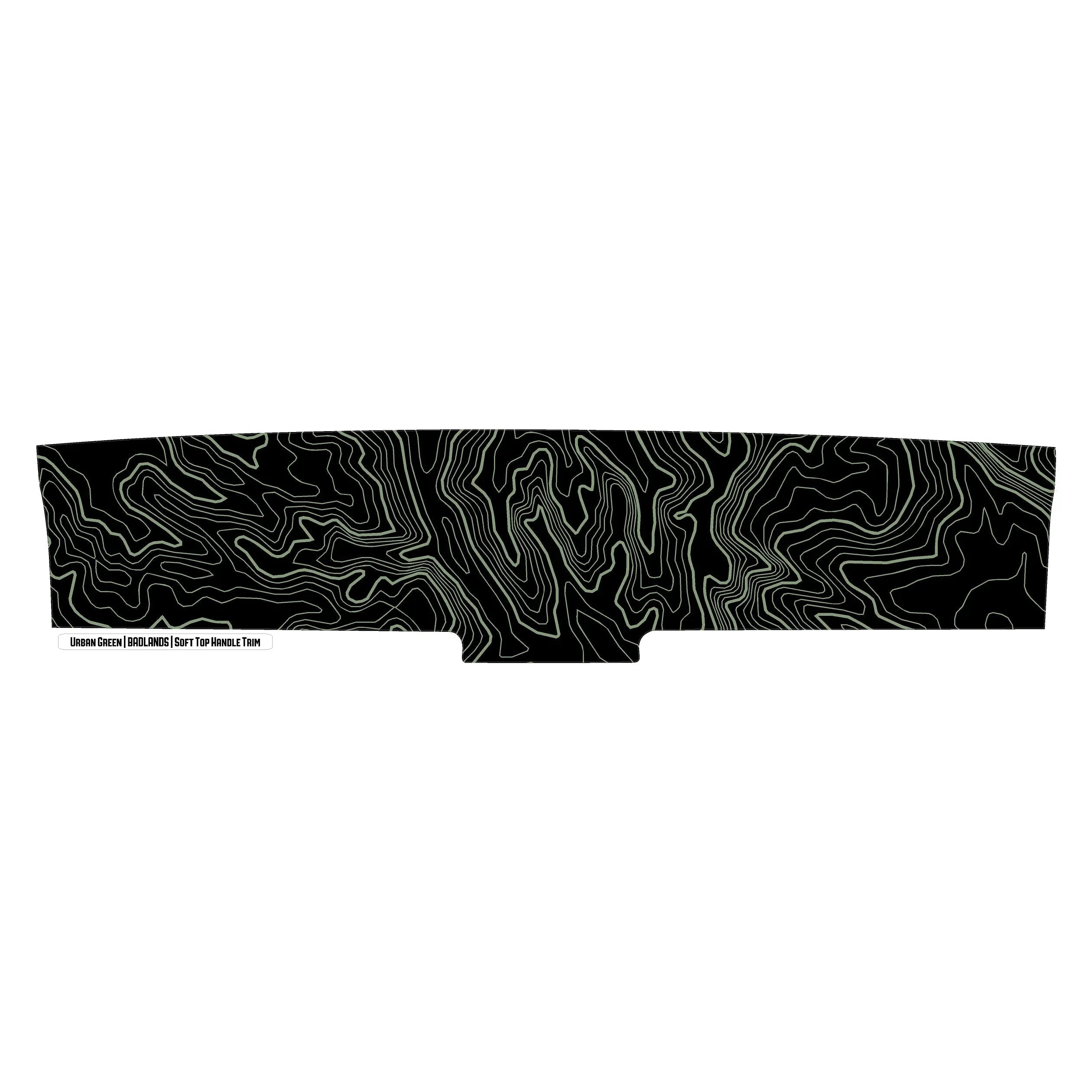 Topo Soft Top Bronco Panel Overlay - 2021+ Bronco Factory Soft Top StickerFab